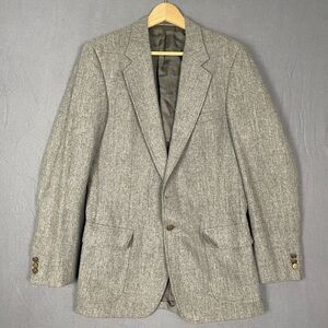 J.G. Hook Blazer Men's L-39 Heather Gray Two-Button Suit Jacket Classic Career